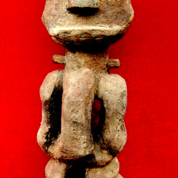 Sculpture intitulée "voodoo # 63" par Cambrousse, Œuvre d'art originale, Bois