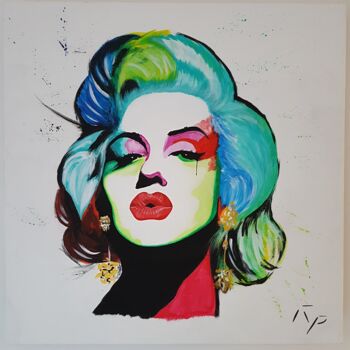 Painting titled "Marilyn Monroe" by Camcle (RP), Original Artwork, Acrylic