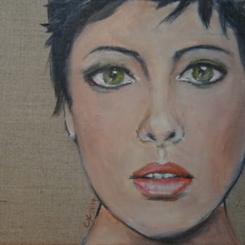 Painting titled "Anna" by Camille Carreau, Original Artwork, Acrylic