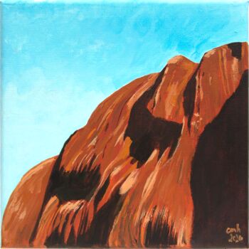 Painting titled "Uluru" by Cmh, Original Artwork, Acrylic