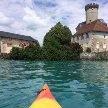 Photography titled "Balade en kayak" by Camille R., Original Artwork, Non Manipulated Photography