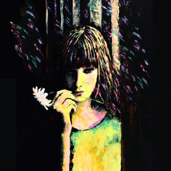 Painting titled "Melodie Nelson_Jane…" by Camille Robin, Original Artwork, Acrylic Mounted on Wood Stretcher frame