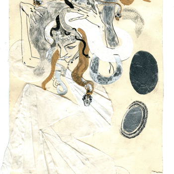 Collages titled "Médusa" by Limcela, Original Artwork