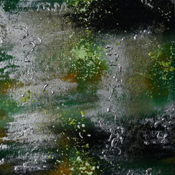 Pittura intitolato "Chute d'eau dans la…" da Camille Zéphyr, Opera d'arte originale, Acrilico