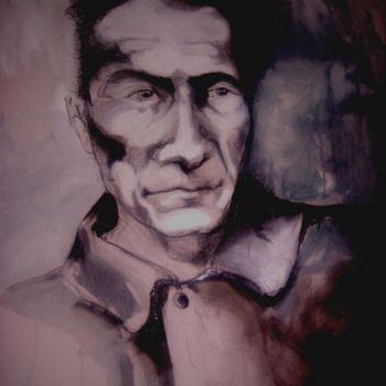 Painting titled "artaud" by Camille Magaud, Original Artwork