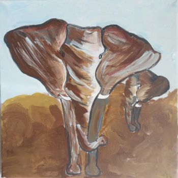 Pintura titulada "L’elephant" por Camille Troesch, Obra de arte original