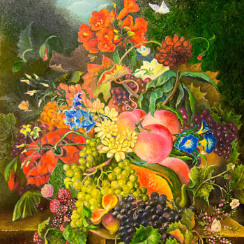 Malerei mit dem Titel "composizione" von Cam Brivio, Original-Kunstwerk, Öl