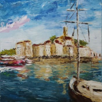 Painting titled "Cannes 2014" by Camilo Flores, Original Artwork, Oil