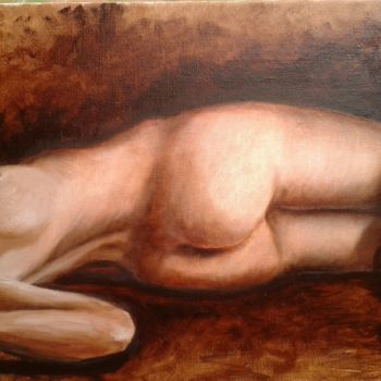 Painting titled "Mujer" by Camilo Flores, Original Artwork, Oil
