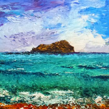 Painting titled "Cala Conta" by Camilo Flores, Original Artwork, Oil