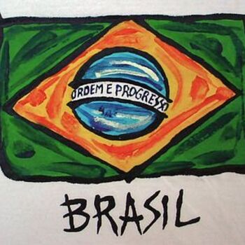 Malerei mit dem Titel "brasil" von Javier Rebellato, Original-Kunstwerk
