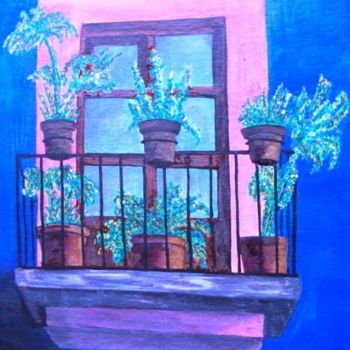 Pintura intitulada "paint,janela.jpg" por Javier Rebellato, Obras de arte originais