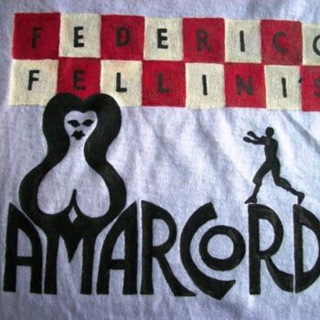 Rzemiosło artystyczne zatytułowany „camiseta,AMARCORD.j…” autorstwa Javier Rebellato, Oryginalna praca