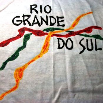 Handwerk mit dem Titel "RIO GRANDE DO SUL 1" von Javier Rebellato, Original-Kunstwerk