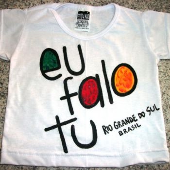Artcraft titled "camiseta,EU_FALO_TU…" by Javier Rebellato, Original Artwork
