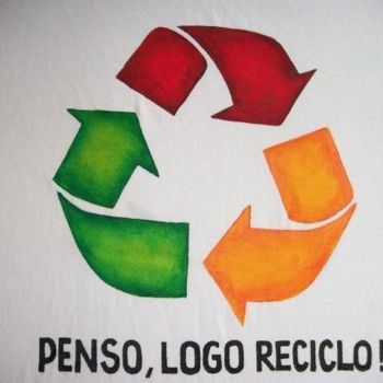 Artcraft titled "penso,logo reciclo!" by Javier Rebellato, Original Artwork