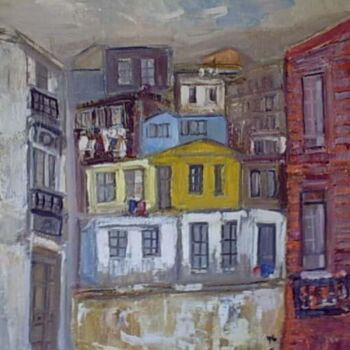 Pittura intitolato "Valparaiso 1  Camus…" da Camusartist, Opera d'arte originale, Olio