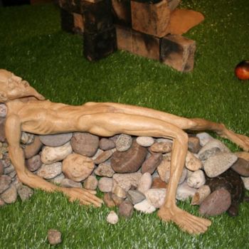 Sculpture titled "la paresse" by Fabien Camuset, Original Artwork, Ceramics