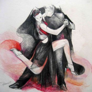Malarstwo zatytułowany „Tango 4 "Giocando"” autorstwa La Musa Malandrina, Oryginalna praca