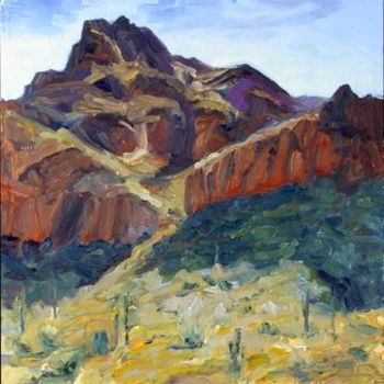 Painting titled "Bulldog Canyon Spri…" by Candy Barr, Original Artwork, Oil