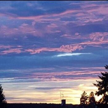 Fotografia zatytułowany „Purple sky” autorstwa Canelle Pictures (Maczek), Oryginalna praca, Fotografia cyfrowa