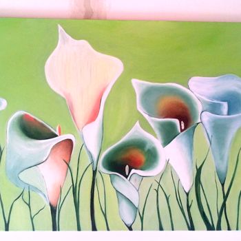 Painting titled "Tulipanes" by Caneo36 Juan Carlos, Original Artwork