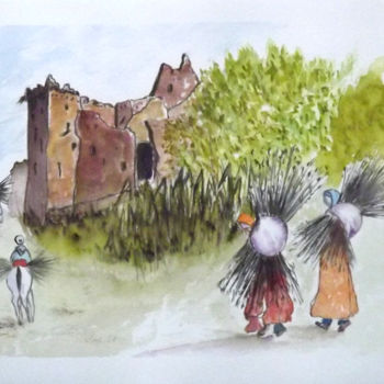 Painting titled "Imzoudra" by Nonna, Original Artwork, Watercolor