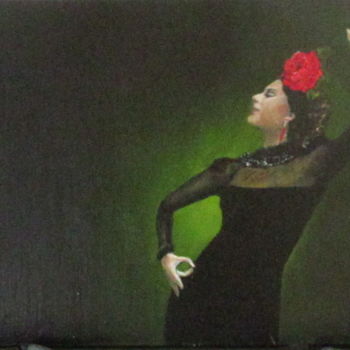 Painting titled "flamenco" by Nonna, Original Artwork, Oil