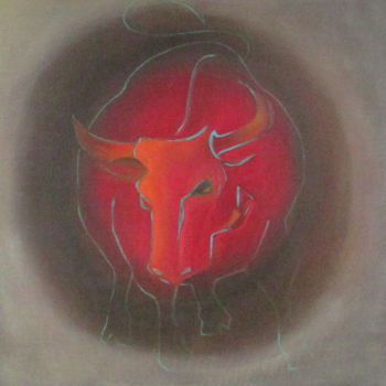 Peinture intitulée "toro 4" par Nonna, Œuvre d'art originale, Huile