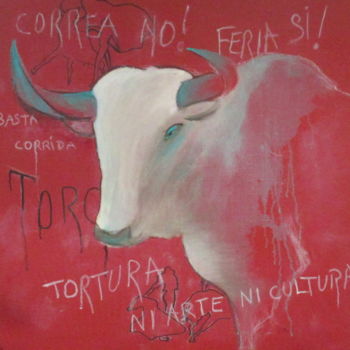 Painting titled "toro 6" by Nonna, Original Artwork, Oil