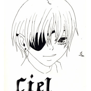 Drawing titled "Ciel Phantomhive" by Cannelle Robert, Original Artwork, Other