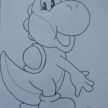 Drawing titled "Yoshi" by Cannelle Robert, Original Artwork, Other