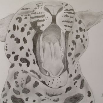 Dessin intitulée "Jaguar" par Cannelle Robert, Œuvre d'art originale, Autre