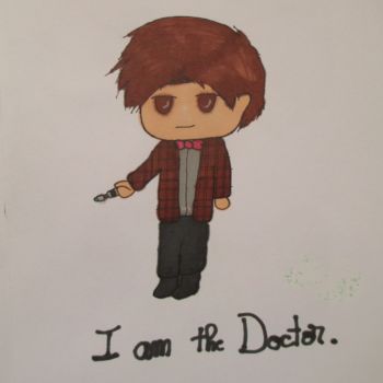 Drawing titled "I am the Doctor" by Cannelle Robert, Original Artwork, Other