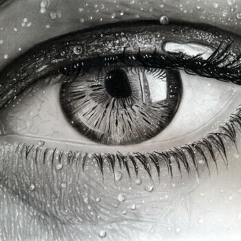 "Eye2" başlıklı Resim Cansu Kam tarafından, Orijinal sanat, Kalem