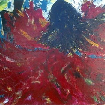 Painting titled "DANSE DE LA LIBERTE" by Ode Cantu, Original Artwork, Oil