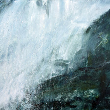 Malerei mit dem Titel "Precipitació" von Elisenda Capdevila, Original-Kunstwerk, Öl