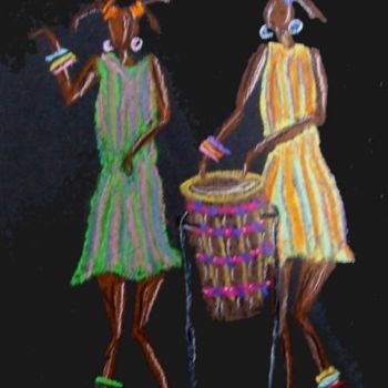 Рисунок под названием "musicians" - Capecolours, Подлинное произведение искусства