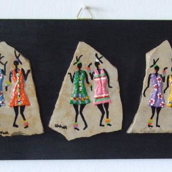 Malerei mit dem Titel "3 Dancers 3D 001" von Capecolours, Original-Kunstwerk