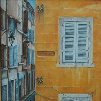 Painting titled "Rue des Repenties a…" by Henri Capell, Original Artwork