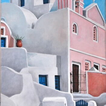 Painting titled "Cyclades 07" by Henri Capell, Original Artwork