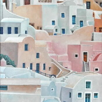Painting titled "Cyclades 11" by Henri Capell, Original Artwork