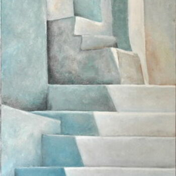 Painting titled "Cyclades 12" by Henri Capell, Original Artwork