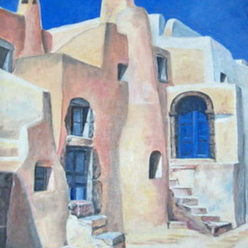 Painting titled "Santorin, Eborio, p…" by Henri Capell, Original Artwork