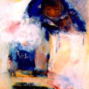 Malerei mit dem Titel "Vent polaire" von Richard Caplette, Original-Kunstwerk, Öl