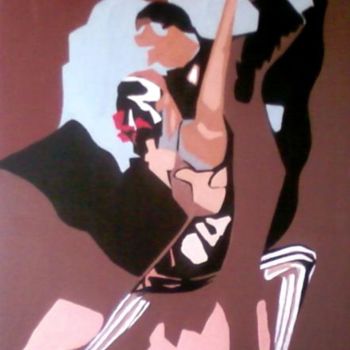 Painting titled "TANGO ARGENTIN 01" by Roland Cappiello, Original Artwork, Oil