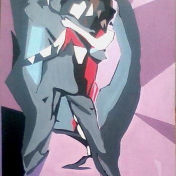 Painting titled "TANGO ARGENTIN 07" by Roland Cappiello, Original Artwork, Oil