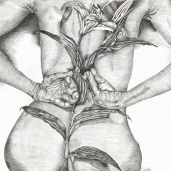 Drawing titled "Lys" by Caprie, Original Artwork, Other
