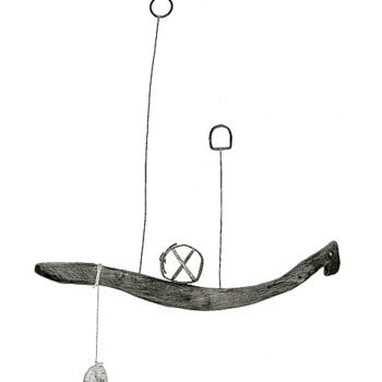 Escultura titulada "nave" por Enrique Carceller Alcón, Obra de arte original, Metales