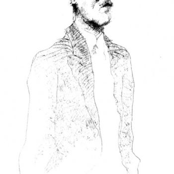 Рисунок под названием "James Joyce" - Enrique Carceller Alcón, Подлинное произведение искусства, Другой
